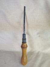 Load image into Gallery viewer, Vintage wooden handled pad saw, 30cm long , Old used tool