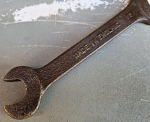 Load image into Gallery viewer, Vintage antique heavy duty cast iron spanner , 1/2 W 3/16 F / 3/8 W 7/16 W