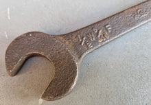 Load image into Gallery viewer, Vintage antique heavy duty cast iron spanner , 1/2 W 3/16 F / 3/8 W 7/16 W