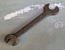 Load image into Gallery viewer, Vintage antique heavy duty cast iron spanner , 1/2 W 3/16 F / 3/8 W 7/16 W