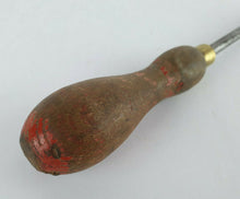 Load image into Gallery viewer, Vintage Wooden Handled Slotted Screwdriver, 28.5cm Long, Old used hand tool