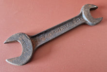 Load image into Gallery viewer, Vintage Spearpoint England Open End Wrench 3/8W X 7/16W, 7/16BSF X 1/2BSF