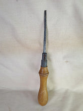 Load image into Gallery viewer, Vintage wooden handled pad saw, 30cm long , Old used tool