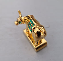 Load image into Gallery viewer, Crystal Temptations 24K Gold-Plated Taurus Zodiac Figurine with Swarovski Components – Elegant Collectible Gift
