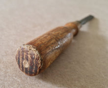 Load image into Gallery viewer, Vintage Cast Steel Wooden Handle Chisel Carpenter Tool 23cm long