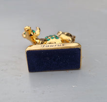 Load image into Gallery viewer, Crystal Temptations 24K Gold-Plated Taurus Zodiac Figurine with Swarovski Components – Elegant Collectible Gift