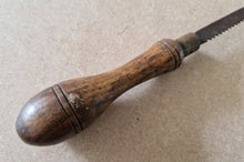 Load image into Gallery viewer, Vintage Pad Saw Wooden Handle With Brass Ferrule 31.5cm Long