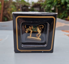 Load image into Gallery viewer, Crystal Temptations 24K Gold-Plated Taurus Zodiac Figurine with Swarovski Components – Elegant Collectible Gift