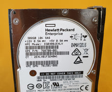 Load image into Gallery viewer, EG0300JEHLV REF HPE 300GB SAS 6G 10K SFF SC HDD Hard Disk Drive