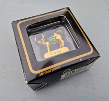 Load image into Gallery viewer, Crystal Temptations 24K Gold-Plated Taurus Zodiac Figurine with Swarovski Components – Elegant Collectible Gift