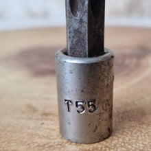 Load image into Gallery viewer, Vintage T55 Male Torx Bit Star Socket 3/8" Drive Standard Internal