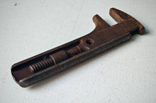 Load image into Gallery viewer, Vintage Adjustable Monkey Wrench Compact Cast Iron Spanner Early 20th Century
