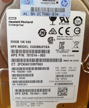 Load image into Gallery viewer, EG0300JFCKA REF HPE 300GB SAS 12G 10K SFF SC DS HDD Hard Disk Drive