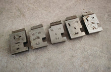 Load image into Gallery viewer, Set of 5 Vintage Metal Thread Chaser Die 3/8, 1/2, 5/8, 3/4 - AMS & S Mar