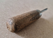 Load image into Gallery viewer, Vintage Antique Scratch Awl Hardwood Wooden Handle leathercraft Tool 11cm long