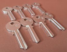 Load image into Gallery viewer, 8 x JMA TRI-5D Cylinder Key Blank for Tri-circle Silver Finish