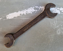 Load image into Gallery viewer, Vintage antique heavy duty cast iron spanner , 1/2 W 3/16 F / 3/8 W 7/16 W