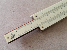 Load image into Gallery viewer, Vintage British " Classic" series 1 wooden slide rule with case