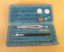 Load image into Gallery viewer, Vintage Temple Cadet Precision Drafting Set – Collectible Engineer’s Drawing Tools