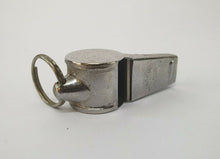 Load image into Gallery viewer, Vintage Metal Police Whistle – Classic Silver Whistle Made in India