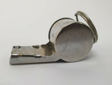 Load image into Gallery viewer, Vintage Metal Police Whistle – Classic Silver Whistle Made in India