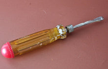 Load image into Gallery viewer, Adaptable screwdriver multi screwdriver with 7 multi bits , Yellow Clear Plastic