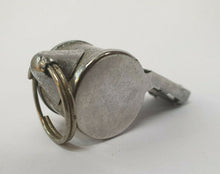 Load image into Gallery viewer, Vintage Metal Police Whistle – Classic Silver Whistle Made in India