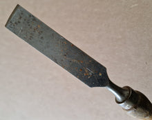 Load image into Gallery viewer, Vintage Cast Steel Wooden Handle 1" Chisel Carpenter Tool 27cm long