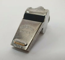 Load image into Gallery viewer, Vintage Metal Police Whistle – Classic Silver Whistle Made in India