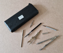 Load image into Gallery viewer, Vintage Architectural Technical Draughtsman Drawing Instrument Set in Case