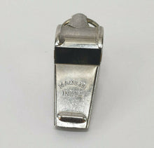 Load image into Gallery viewer, Vintage Metal Police Whistle – Classic Silver Whistle Made in India