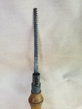 Load image into Gallery viewer, Vintage wooden handled pad saw, 30cm long , Old used tool