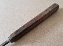 Load image into Gallery viewer, Vintage Cast Steel Wooden Handle Chisel Marked A D Roberts Carpenter Tool