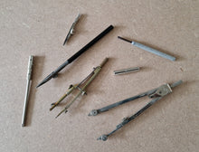 Load image into Gallery viewer, Vintage Architectural Technical Draughtsman Drawing Instrument Set in Case