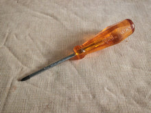 Load image into Gallery viewer, Title: CK Phillips Screwdriver – Made in England – Vintage Amber Handle – 13.5cm