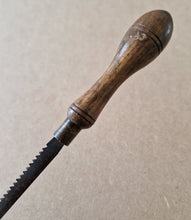 Load image into Gallery viewer, Vintage Pad Saw Wooden Handle With Brass Ferrule 31.5cm Long