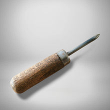 Load image into Gallery viewer, Vintage Antique Scratch Awl Hardwood Wooden Handle leathercraft Tool 11cm long