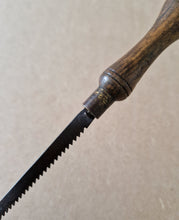 Load image into Gallery viewer, Vintage Pad Saw Wooden Handle With Brass Ferrule 31.5cm Long