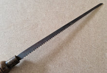 Load image into Gallery viewer, Vintage Pad Saw Wooden Handle With Brass Ferrule 31.5cm Long
