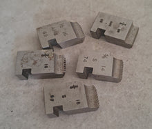 Load image into Gallery viewer, Set of 5 Vintage Metal Thread Chaser Die 3/8, 1/2, 5/8, 3/4 - AMS & S Mar