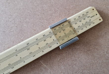 Load image into Gallery viewer, Vintage British " Classic" series 1 wooden slide rule with case