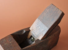 Load image into Gallery viewer, Antique Beech Wood Coffin Shaped Hand Plane Carpentry Woodworking Tool Cast Stee