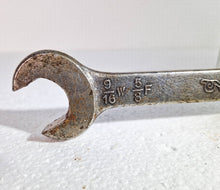 Load image into Gallery viewer, Vintage Rogers Open End Spanner 5/8" W X 11/16" F & 9/16" W 5/8" F