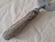Load image into Gallery viewer, Vintage Gardening Hand Fork Cultivator Gardener Tool , wooden handle