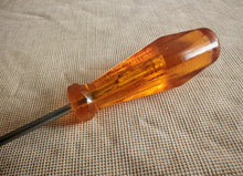Load image into Gallery viewer, Title: CK Phillips Screwdriver – Made in England – Vintage Amber Handle – 13.5cm