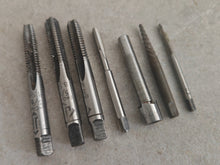Load image into Gallery viewer, Job Lot of 7 Vintage Engineering Taps, Reamers & Cutter - Metalworking Tool Set
