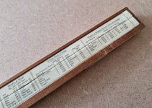 Load image into Gallery viewer, Vintage British " Classic" series 1 wooden slide rule with case