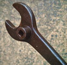 Load image into Gallery viewer, Vintage Combination Gas Bottle Spanner 17cm Dual End with Square Socket