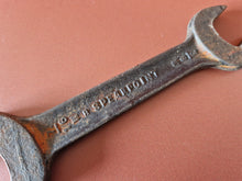 Load image into Gallery viewer, Vintage Spearpoint England Open End Wrench 3/8W X 7/16W, 7/16BSF X 1/2BSF