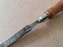 Load image into Gallery viewer, Vintage Cast Steel Wooden Handle Chisel Carpenter Tool 19cm long